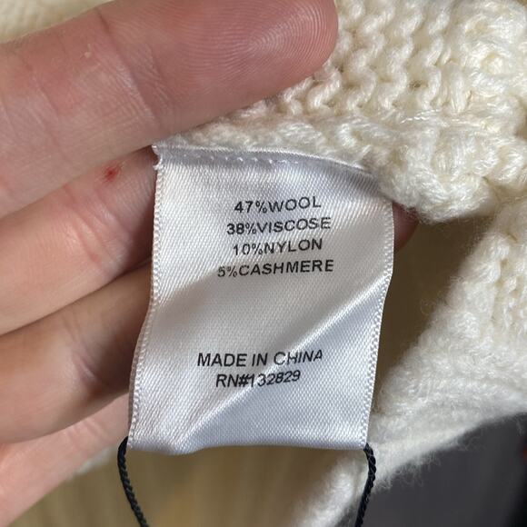 NWT EAVES Karina Sweater in Ivory Women's XS - Picture 8 of 12